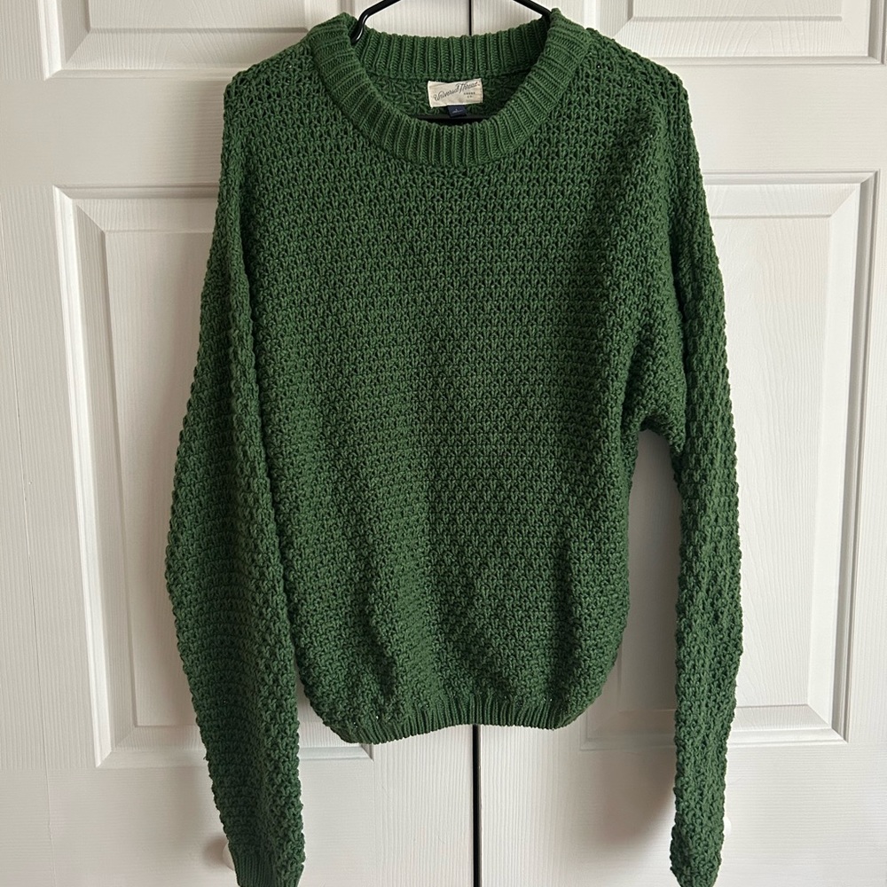 Universal Thread Chunky Knit Sweater in Green